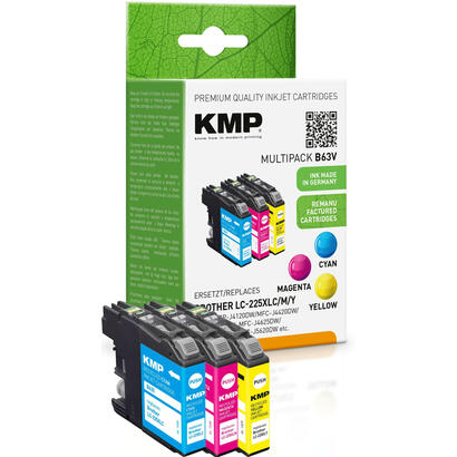 kmp-patrone-brother-lc225xl-cmy-multip-3x1200s-b63v