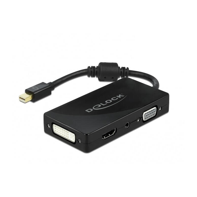 QICENT Displayport 1.2 a HDMI Cable 2M DP Macho a HDMI Macho con Audio Para Computadora o Monitor-Negro Paquete de 2 