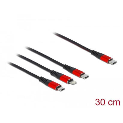 delock-cable-3-in-1-type-c-lightning-micro-usb-type-c-30-cm