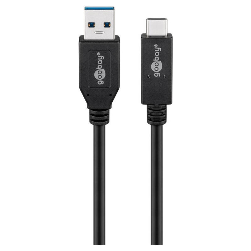 goobay-cable-usb-a-usb-c-usb-32-generacion-2-3a-050m-negro goobay-cable-usb-a-usb-c-usb-32-generacion-2-3a-050m-negro