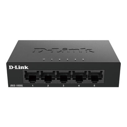 d-link-dgs-105gl-switch-no-gestionable-5-puertos-gigabit-carcasa-metal-qos-sobremesa