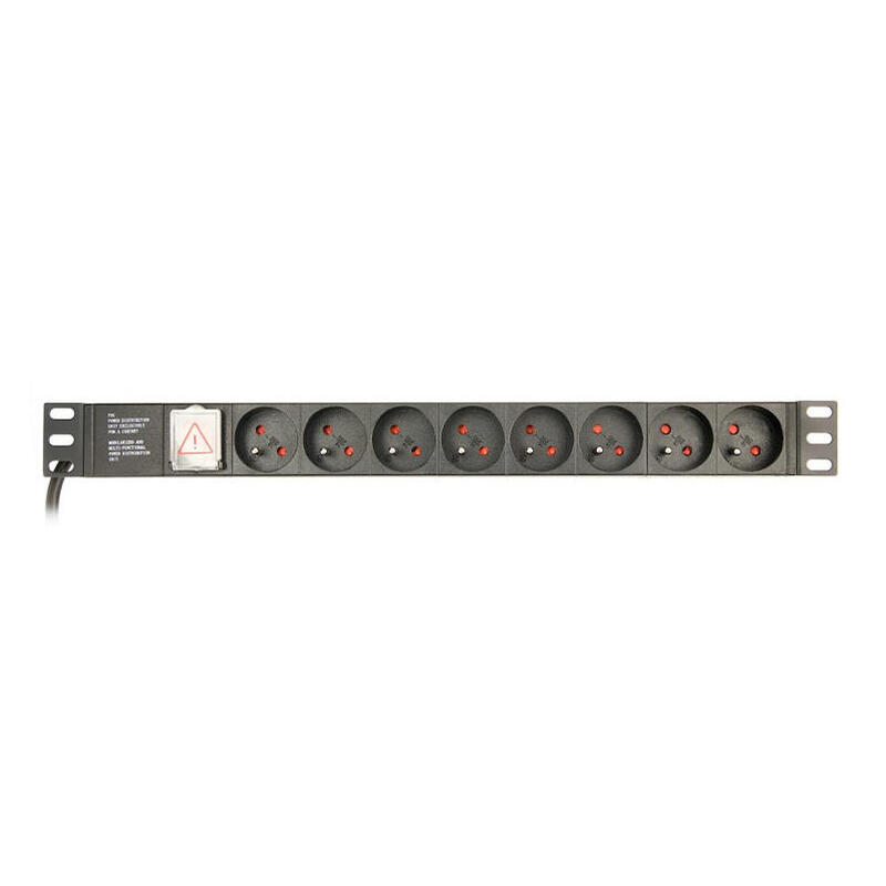 gembird-regleta-8-sockets-1u-16a-c14-plug-3-m-cable gembird-regleta-8-sockets-1u-16a-c14-plug-3-m-cable