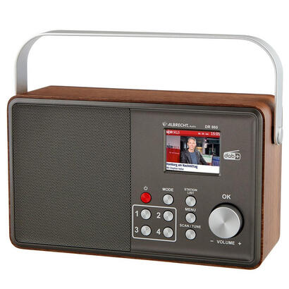 albrecht-dr-860-radio-digital-senior-dab-fm-pantalla-a-color-bateria-de-4000mah-incl