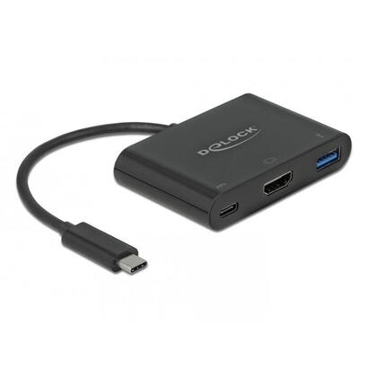 delock-usb-tipo-c-adaptador-a-hdmi-4k-30-hz-mit-usb-typ-a-und-usb-tipo-c-pd