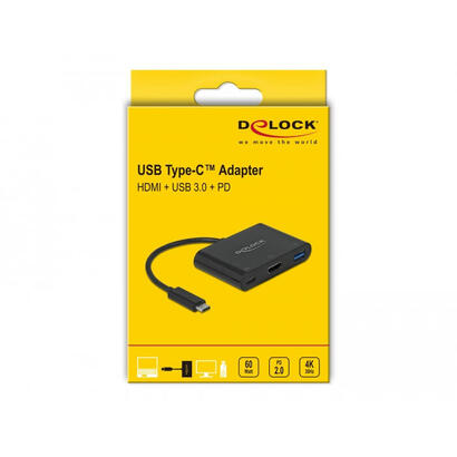 delock-usb-tipo-c-adaptador-a-hdmi-4k-30-hz-mit-usb-typ-a-und-usb-tipo-c-pd