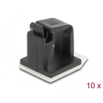 delock-portacables-con-clip-de-bloqueo-autoadhesivo-negro-10-piezas