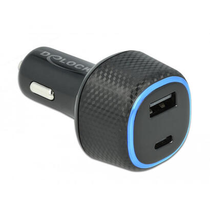 delock-cargador-coche-usb-tipo-c-pd-30-usb-typ-a-mit-63-w