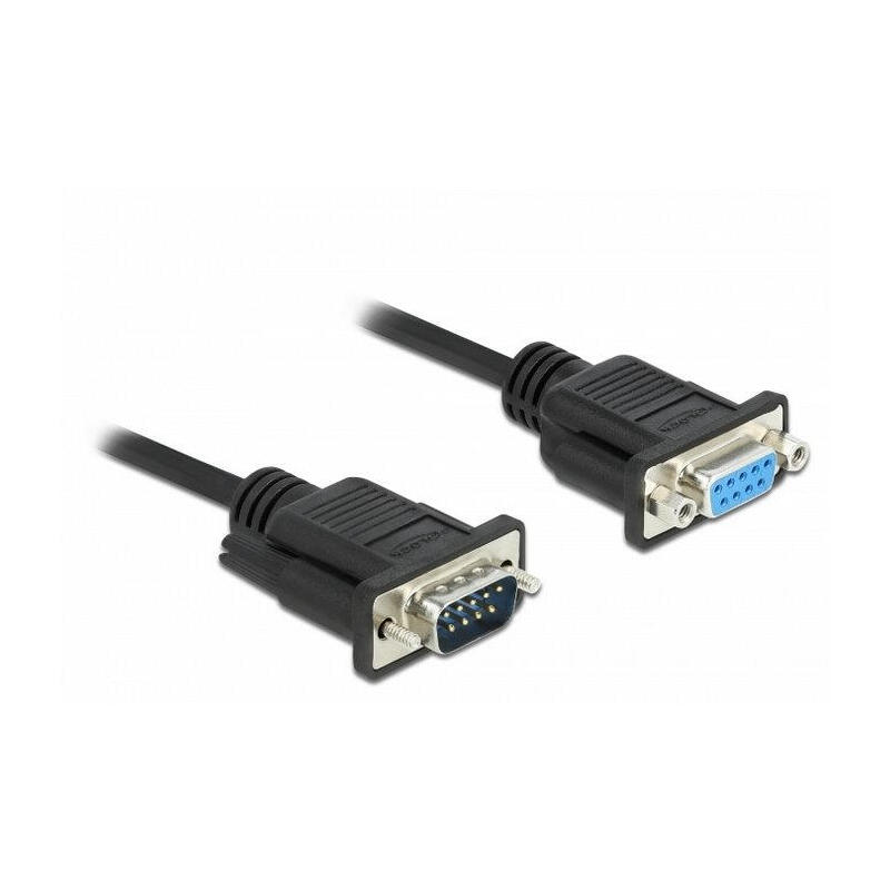 delock-cable-serial-rs-232-sub-d9-macho-a-hembra-con-3-m