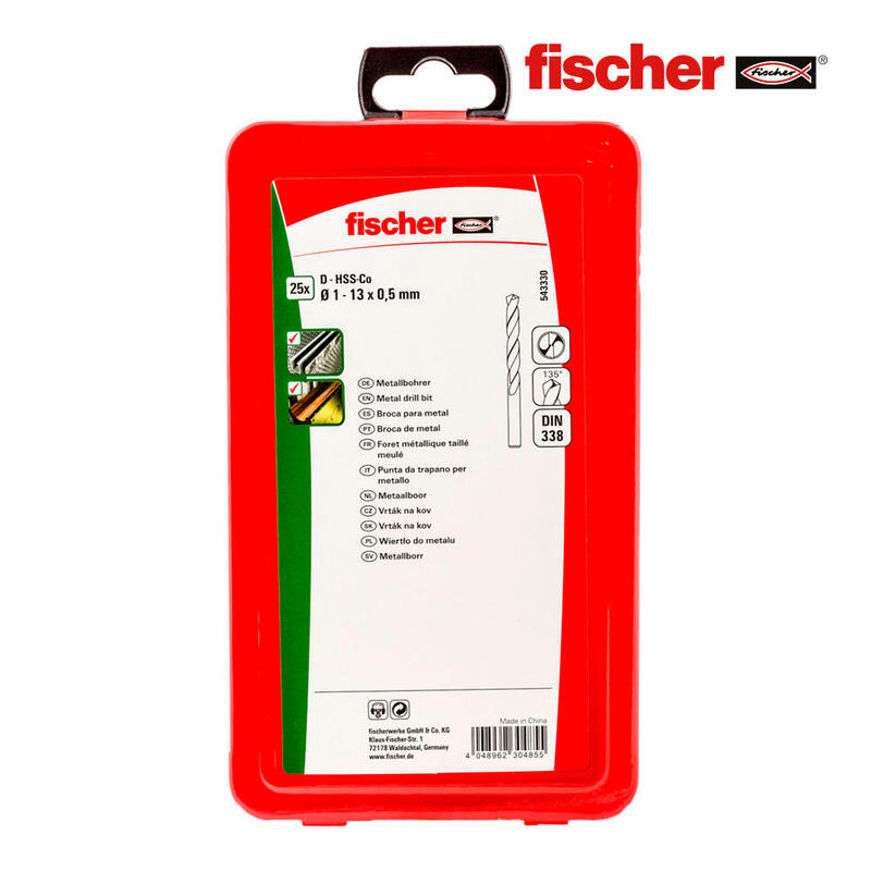 pack-25-brocas-para-metal-hss-co-din338-o1-13x05mm-543330-fischer