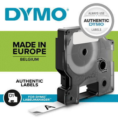 dymo-cinta-de-transferencia-termica-d1-45811-etiquetas-estandar-blanco-sobre-negro-de-19mmx7m-poliester-autoadhesiva-rotuladora-