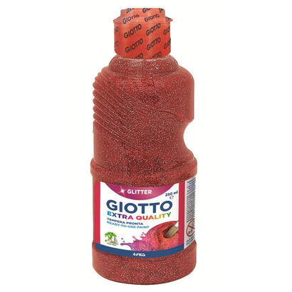 giotto-tempera-glitter-rojo-botella-250-ml