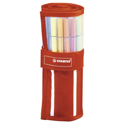 stabilo-pen-68-rollerset-individual-rotulador-estuche-nylon-cierre-velcro-30-colores