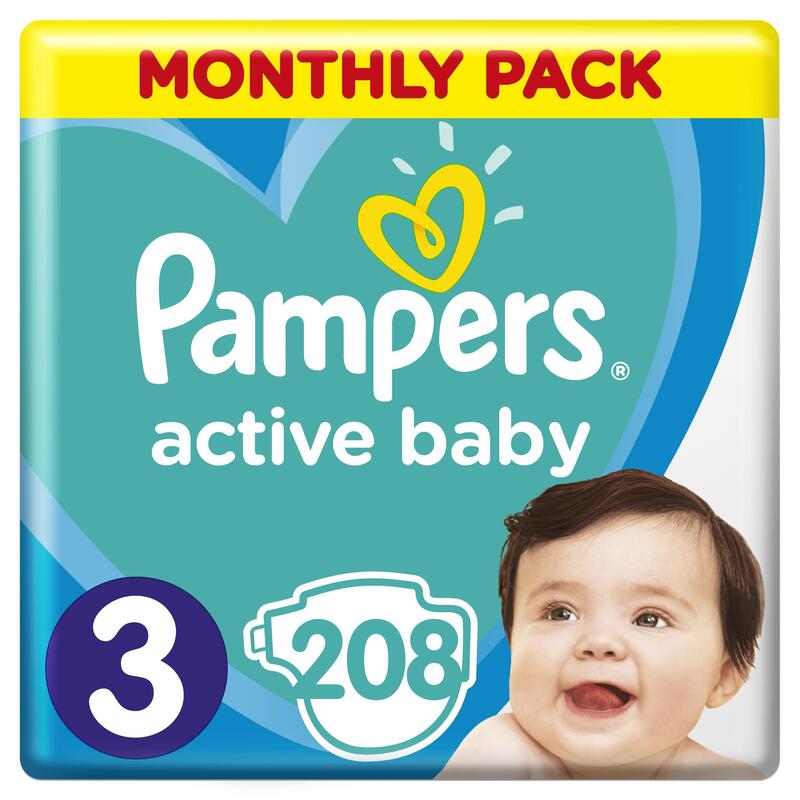 pampers-panales-monthly-box-talla-3-6-10-kg-208-unidades