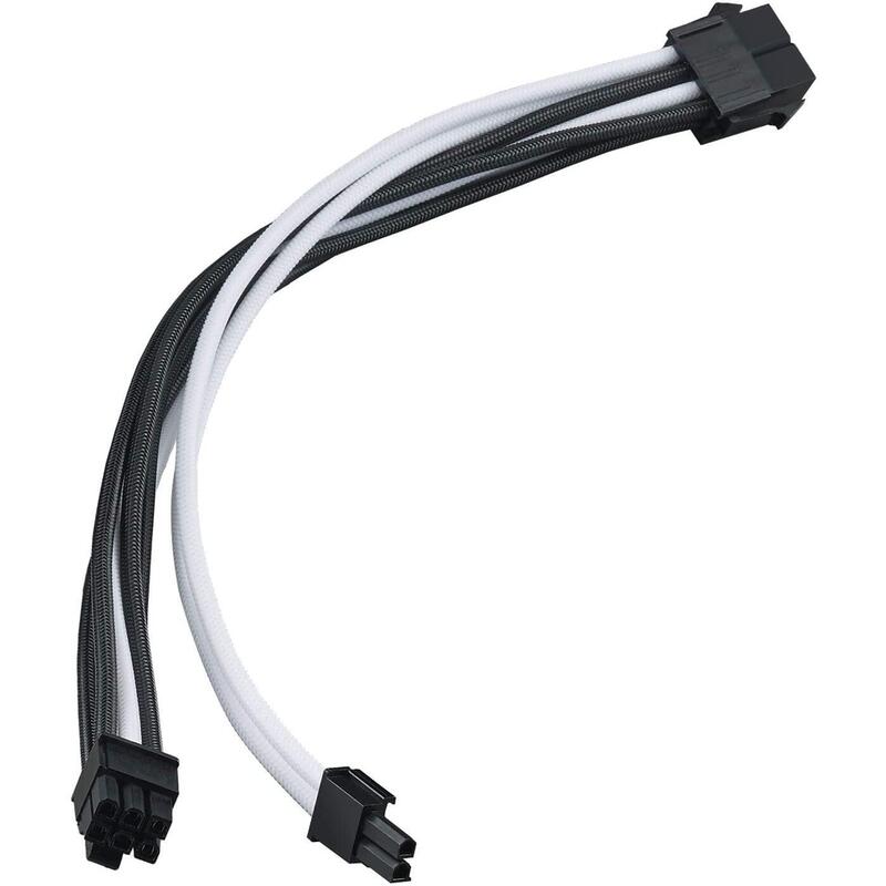 silverstone-pp07e-cable-de-extension-8-pines-6-2-gpu-pcie-300-mm-18-awg-sst-pp07e-pcibw-negro-blanco