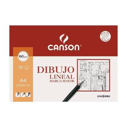 pack-papel-dibujo-canson-dibujo-lineal-marca-mayor-c200409784-a4-10-hojas