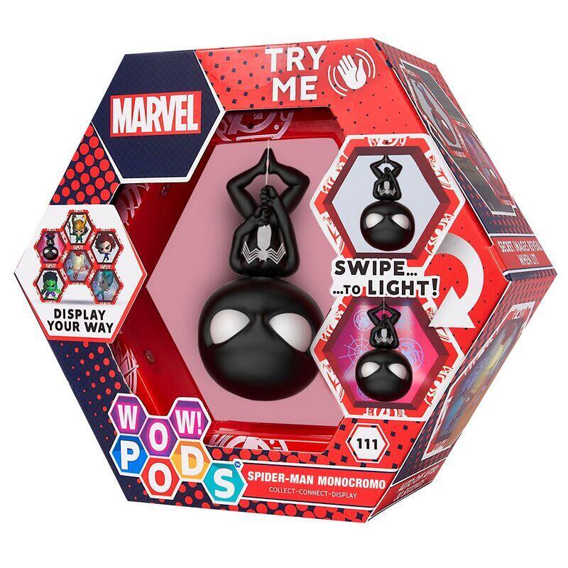 figura-led-wow-pod-spiderman-monochrome-marvel