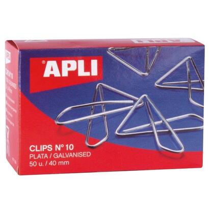 clips-mariposa-n10-apli-11914-50-unidades-plata