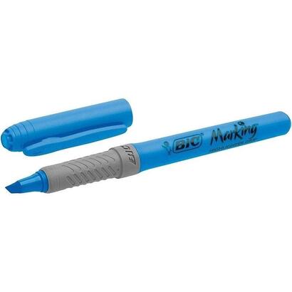 caja-de-marcadores-fluorescentes-bic-marking-highlighter-grip-12-unidades-azules