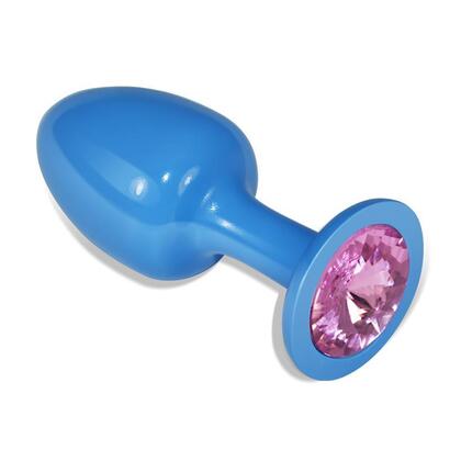 plug-anal-de-metal-azul-rosebud-con-joya-rosa