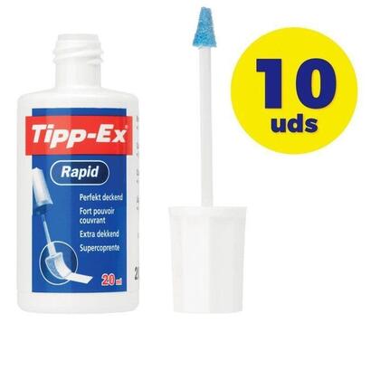 tipp-ex-corrector-liquido-rapid-bote-20ml-caja-10u-