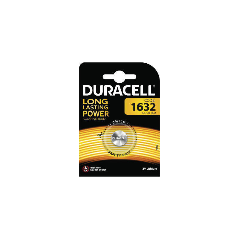 Duracell Duralock CR1632 Lithium Coin Cell Battery - 137mAh - 1