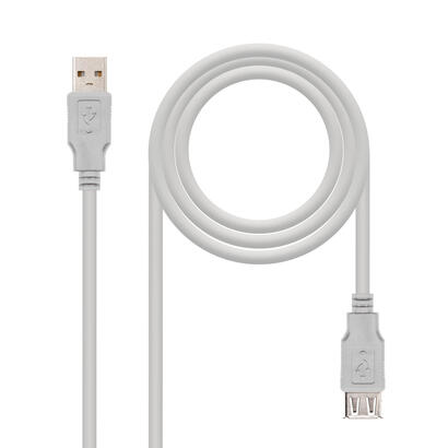 nanocable-cable-usb-20-tipo-aa-alargo-mh-1m-beige-10010202