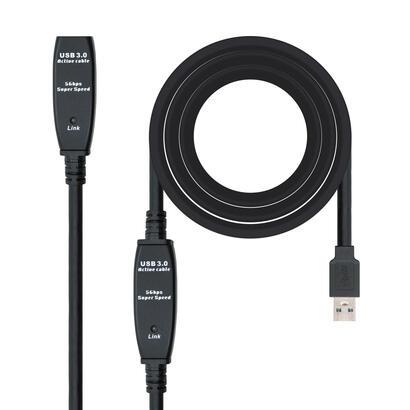 cable-alargador-usb-30-nanocable-10010312-usb-macho-usb-hembra-10m-negro