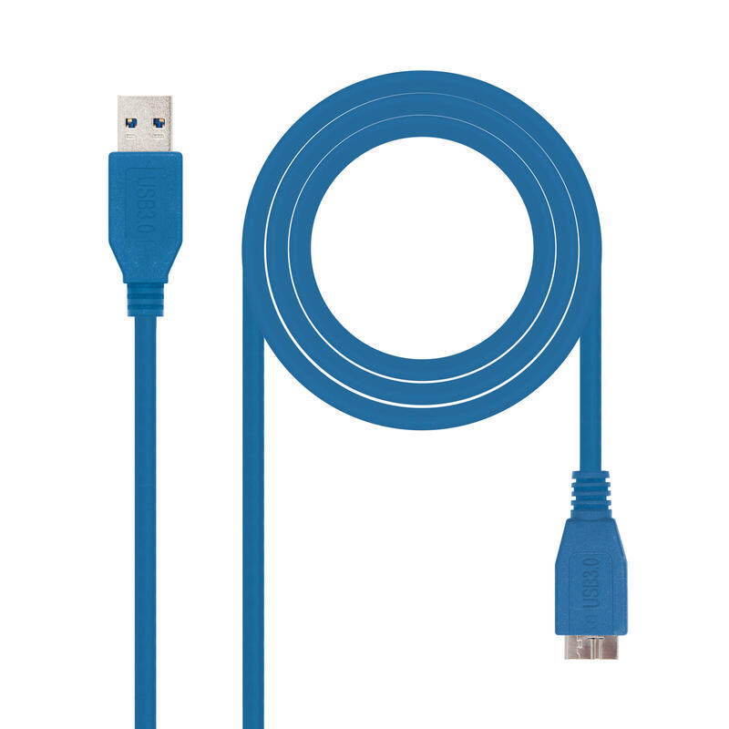 nanocable-cable-usb-a-30-macho-a-micro-usb-30-macho-1m-azul