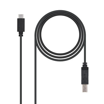 nanocable-cable-de-impresora-usb-b-20-macho-a-usb-c-macho-1m