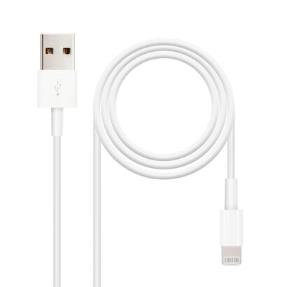 nanocable-cable-usb-20-am-ligthning-iphone-m-1m-blanco