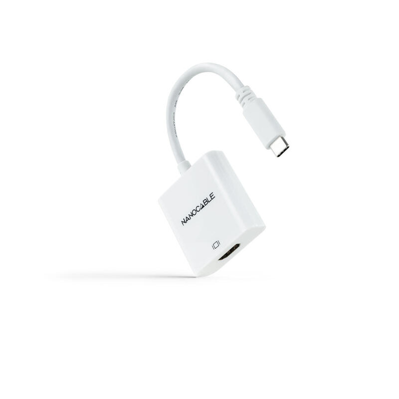 nanocable-conversor-usb-c-a-hdmi-4k-15-cm-blanco