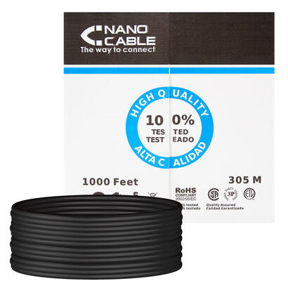 bobina-de-cable-rj45-utp-nanocable-10200304-ext-bk-cat5e-305m-negro