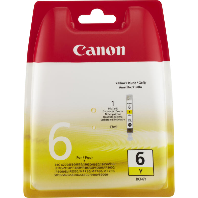 tinta-original-canon-bci-6y-yellow-para-s800s820s820ds830di950s900s9000i9100i905di560