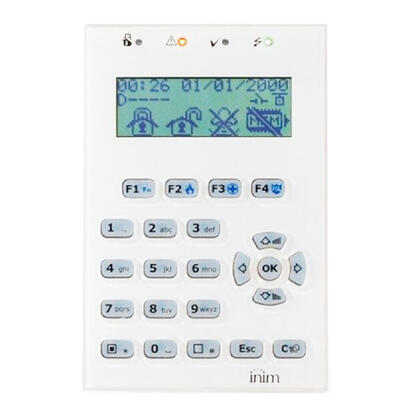 inim-ncode-g-wh-teclado-lcd-4-leds-1-terminal-io-sensor-de-luminosidad-para-centrales-prime-color-blanco