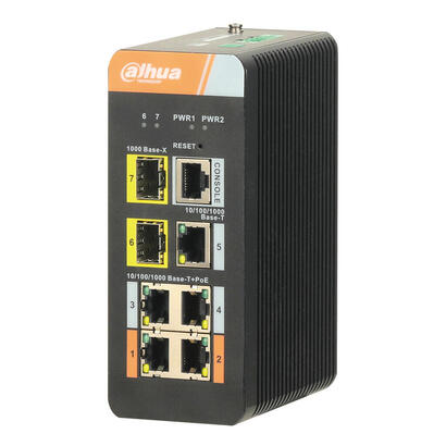 dahua-pfs4207-4gt-dp-switch-poe-20-industrial-4-puertos-gigabit-3-uplink-gigabit-2sfp1rj45-120w-manejable-layer2