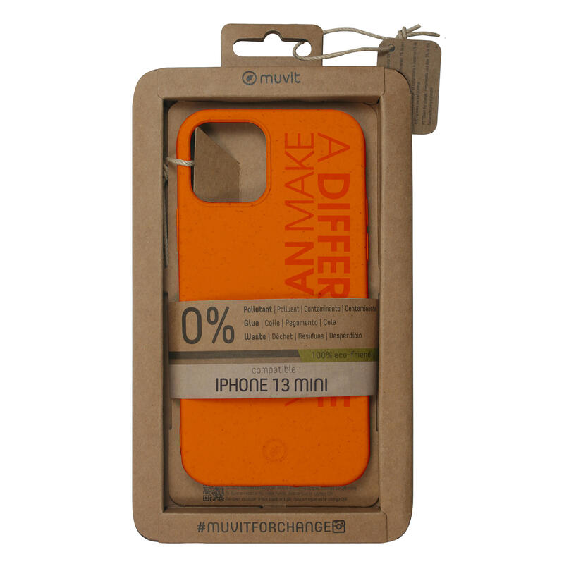 muvit-for-change-carcasa-apple-iphone-13-mini-bambootek-grafik-naranja