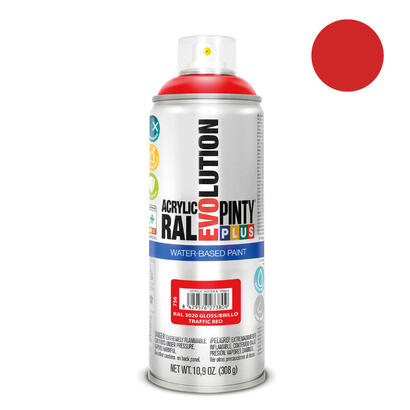 pintura-en-spray-pintyplus-evolution-water-based-520cc-ral-3020-rojo-trafico