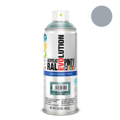 pintura-en-spray-pintyplus-evolution-water-based-520cc-ral-7001-gris-plata