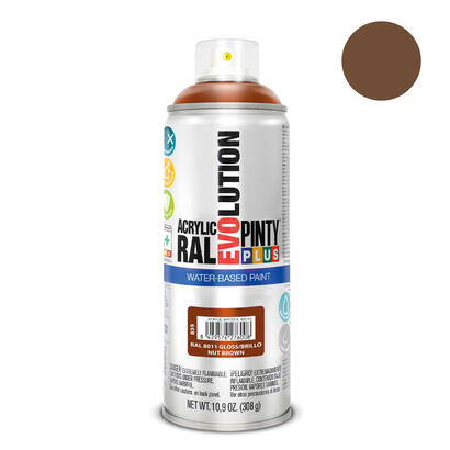 pintura-en-spray-pintyplus-evolution-water-based-520cc-ral-8011-pardo-nuez