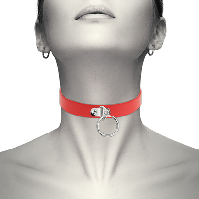 coquette-chic-desire-collar-cuero-vegano-rojo-accesorio-woman-fetish