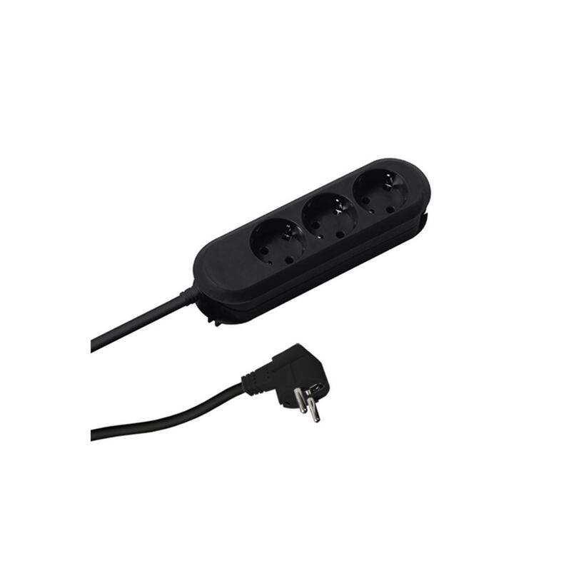 bachmann-regleta-smart-3-tomas-negro-30m-sin-interruptor