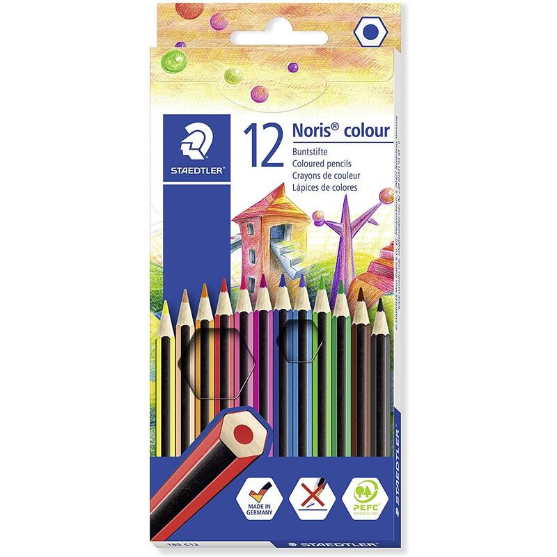 staedtler-noris-colour-185-laapiz-de-color-12-piezas-negro-azul-marron-verde-azul-claro-verde-claro-magenta-naranja-melocoton-ro