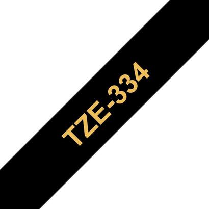 brother-tze334-cinta-laminada-generica-de-etiquetas-texto-dorado-sobre-fondo-negro-ancho-12mm-x-8-metros