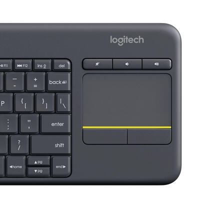teclado-ingles-logitech-k400-plus-tv-rf-inalambrico-qwerty-negro