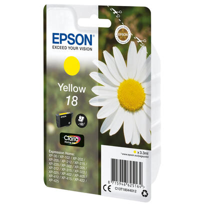 epson-18-33-ml-amarillo-original-blister-con-alarmas-de-rfacustica-cartucho-de-tinta-para-expression-home-xp-212-215-225-312-315