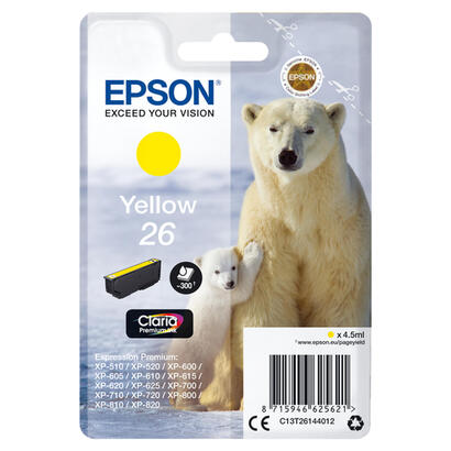 tinta-original-epson-t2614-yellow-para-expression-premium-xp-600-xp-605-xp-700-xp-800