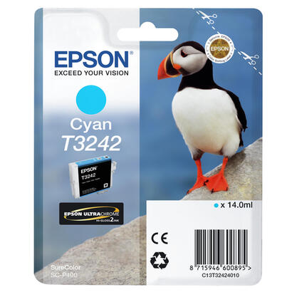 tinta-original-epson-t3242-cian-14ml-puffin-para-surecolor-sc-p400