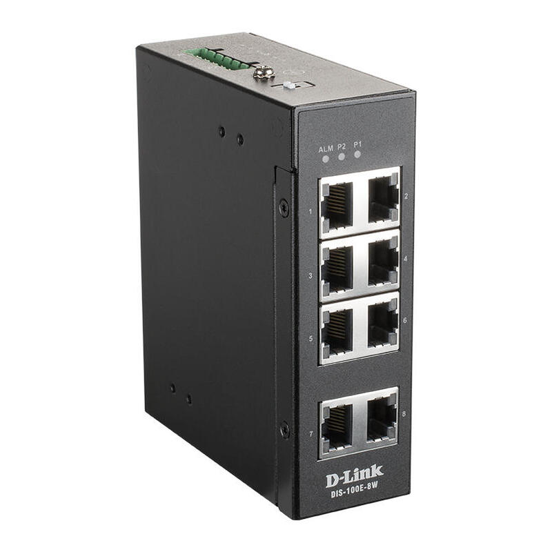 d-link-dis-100e-8w-switch-industrial-8x10100mbps