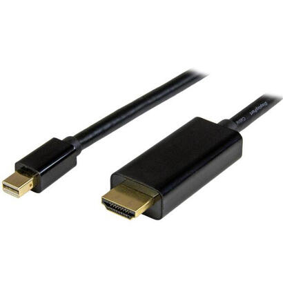 startech-cable-mini-displayport-a-hdmi-1m-negro-ultra-hd-4k-mdp2hdmm1mb
