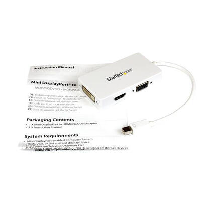 startech-adaptador-3en1-mini-displayport-a-vga-dvi-hdmi-blanco-mdp2vgdvhdw